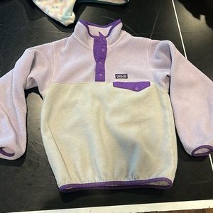 Girls Patagonia Synchilla Snap-T Pullover, Small (7-8)
